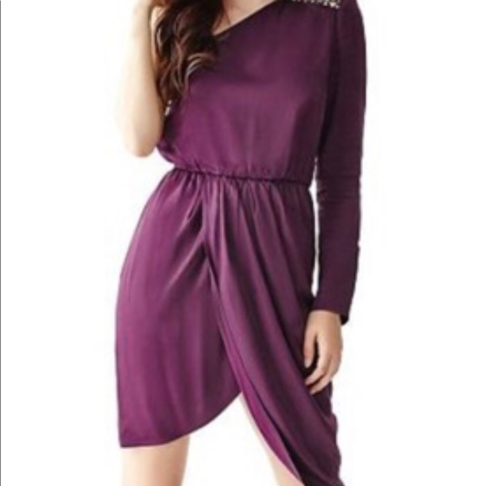 GUESS one shoulder purple dress ~ Prom, Birthdays